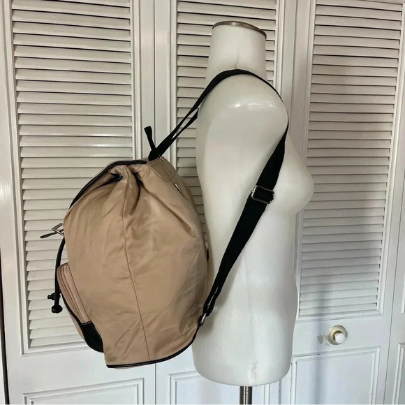 Charter Club Tan Ballistic Nylon with Leather Trim Backpack - Picture 15 of 15